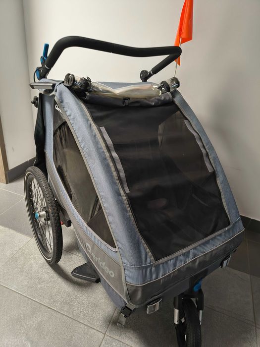 Qeridoo Sportex 2 Przyczepka Rowerowa Jeans Blue rok 2021