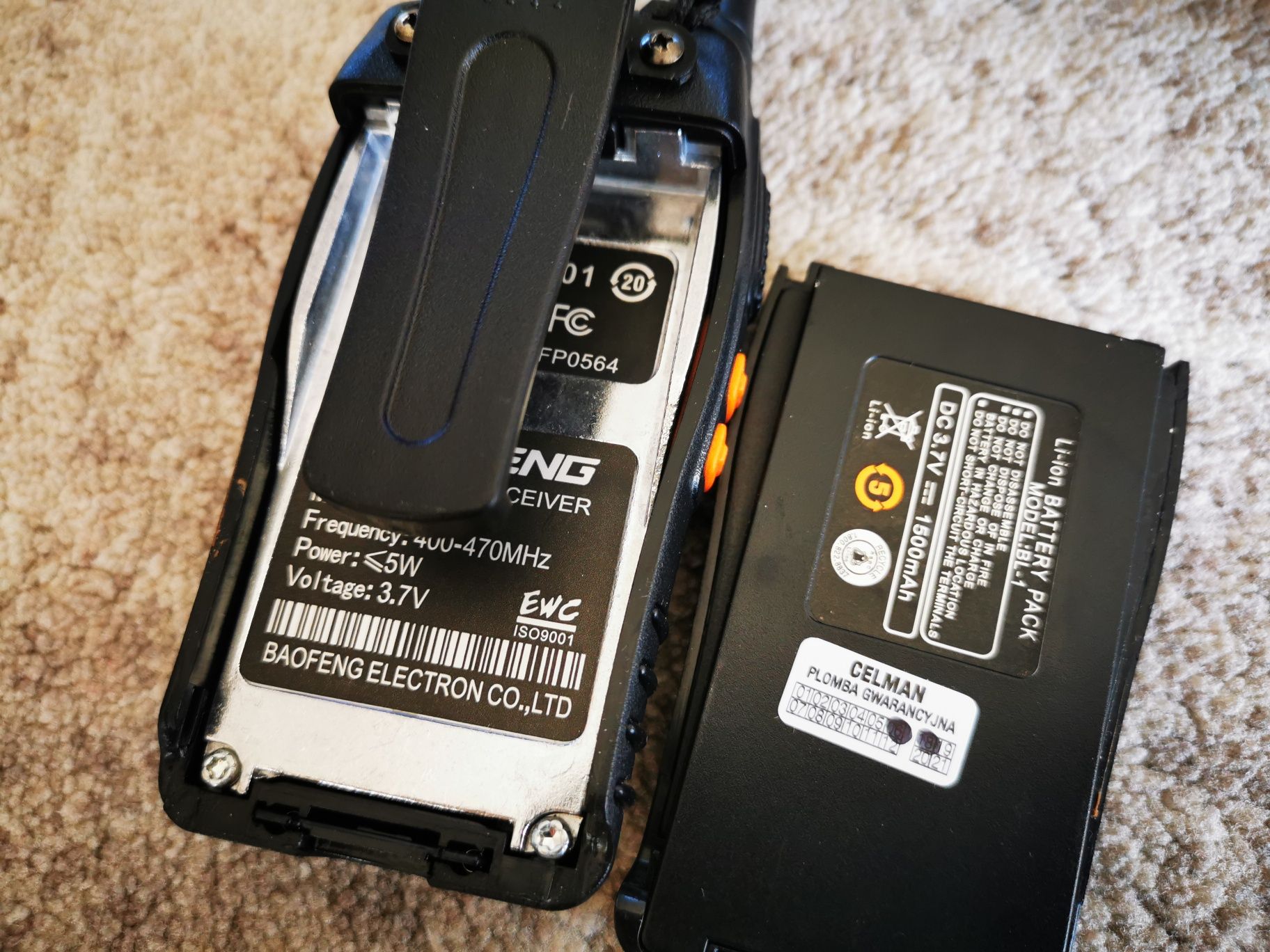 Krótkofalówki 2x WALKIE TALKIE BAOFENG BF-888S PMR radiotelefon