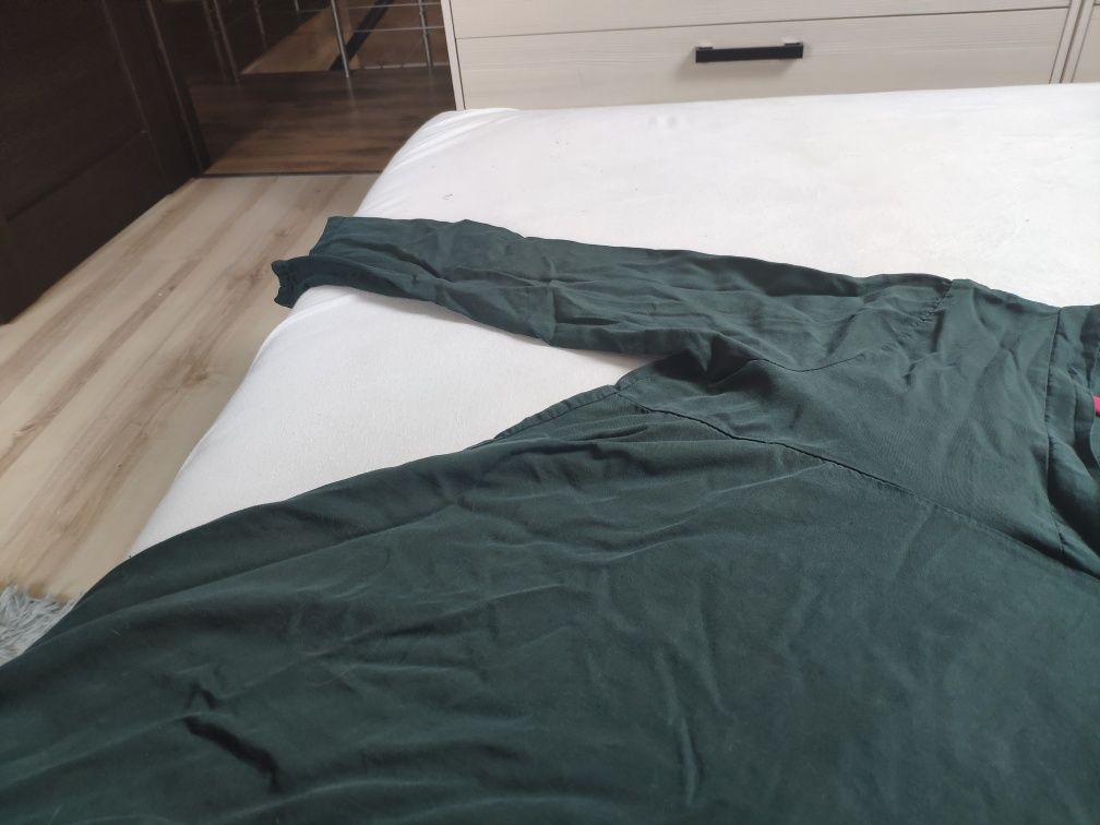 Nowa Koszula / bluzka New Line Made in Italy r. XL but. Zieleń