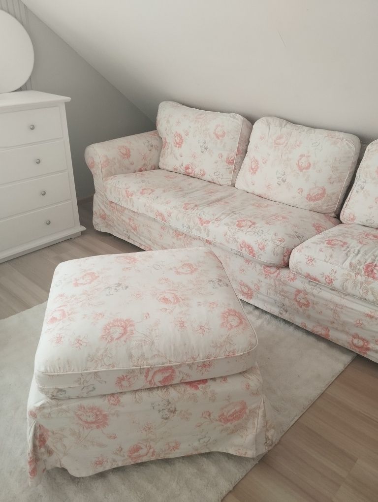 Sofa Ikea Ektorp 3-os. nierozkładana + podnóżek