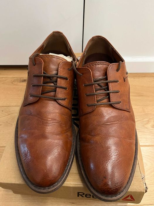 skórzane buty brązowe 43