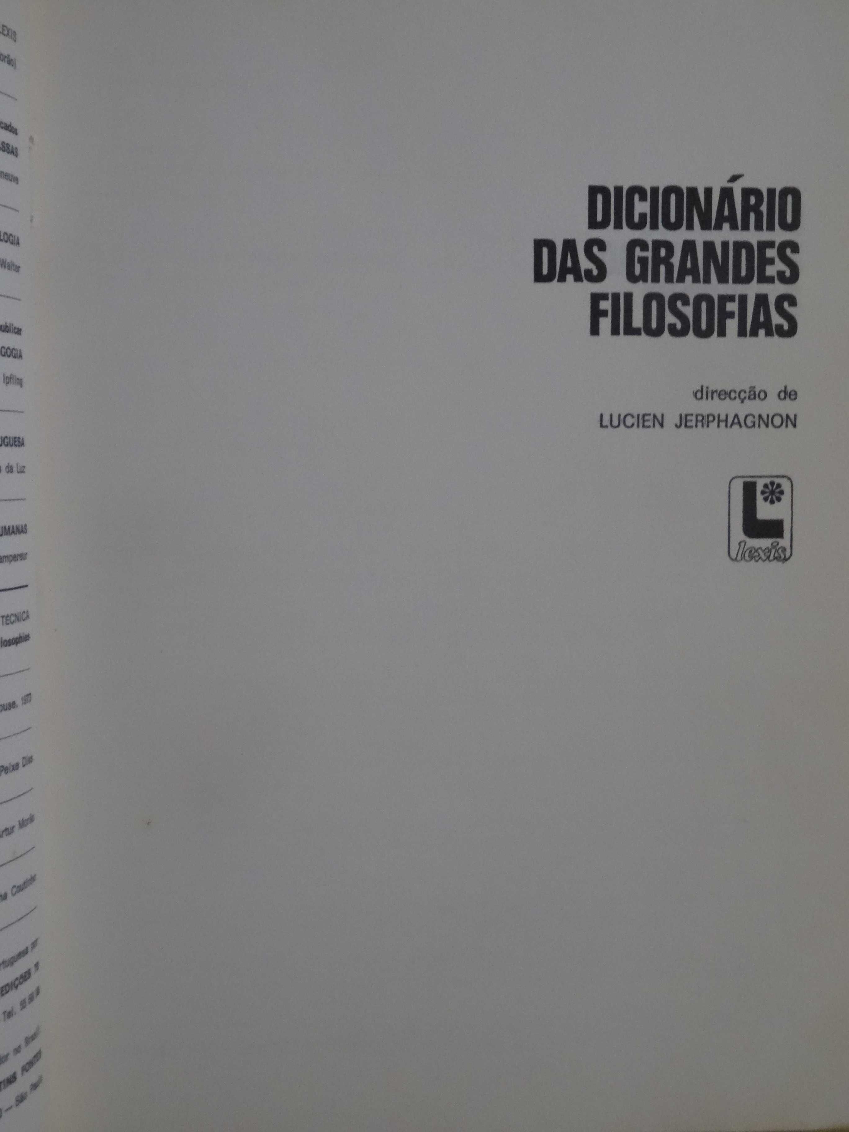 Dicionário das Grandes Filosofias de Lucien Jerphagnon