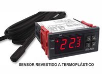 Termostato STC-1000 digital 220V c/ Sonda revestida a termoplástico