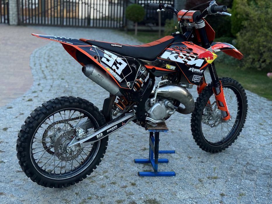 KTM SX 125  VForce  2T  dwusów  Rzeczywisty remont Swieży tłok