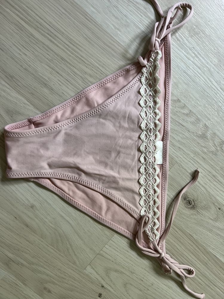 Strój kąpielowy bikini S/M 75D pudrową różowy H&M