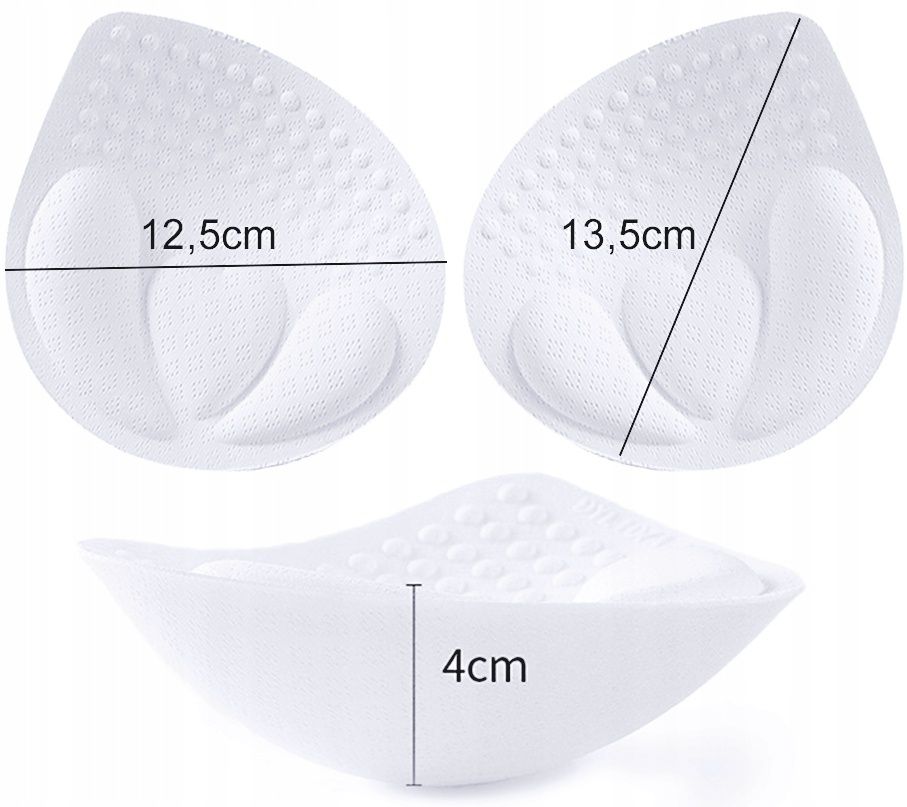 Wkładki do stanika,bikini Push up białe