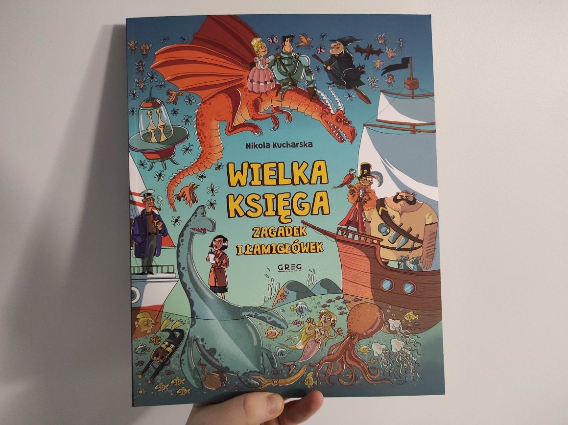 Wielka księga zagadek i łamigłówek Greg NOWA