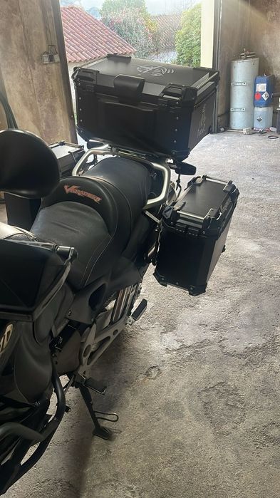 (NOVO) Malas Laterais + Top Case Alumínio Honda Varadero