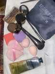 Kit esponjas e pincel + Necessair Viagem + Creme das mãos + 3 eyelash