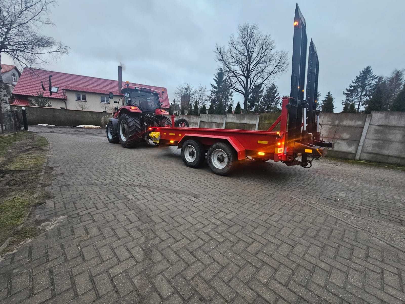 tandem niskopodwoziowy zarejestrowany przyczepa niskopodwoziowa laweta