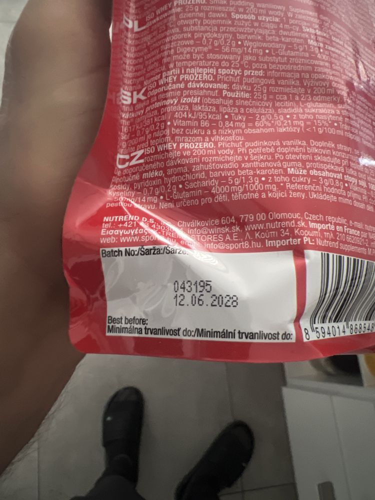 Białko NUTREND Iso whey prozero wanilia pudding 500g