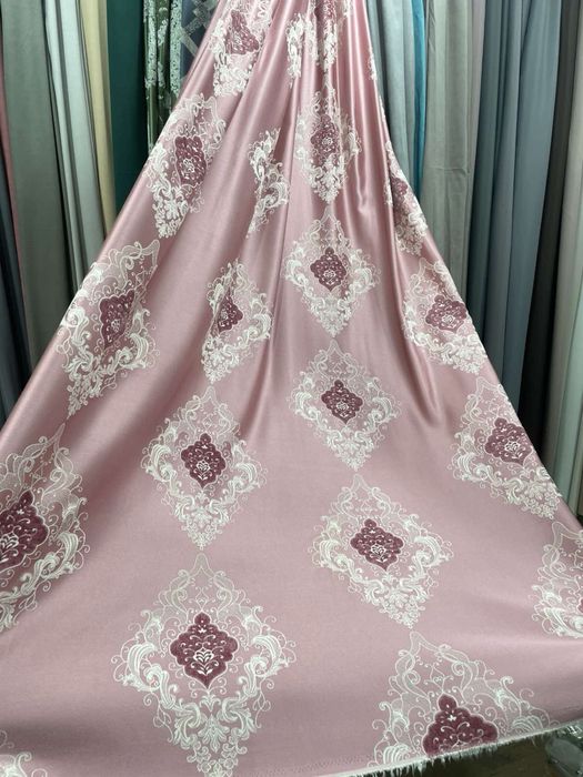 Штора корона льон блекаут тюль софт бамбук штори комплекти тюлі фатин