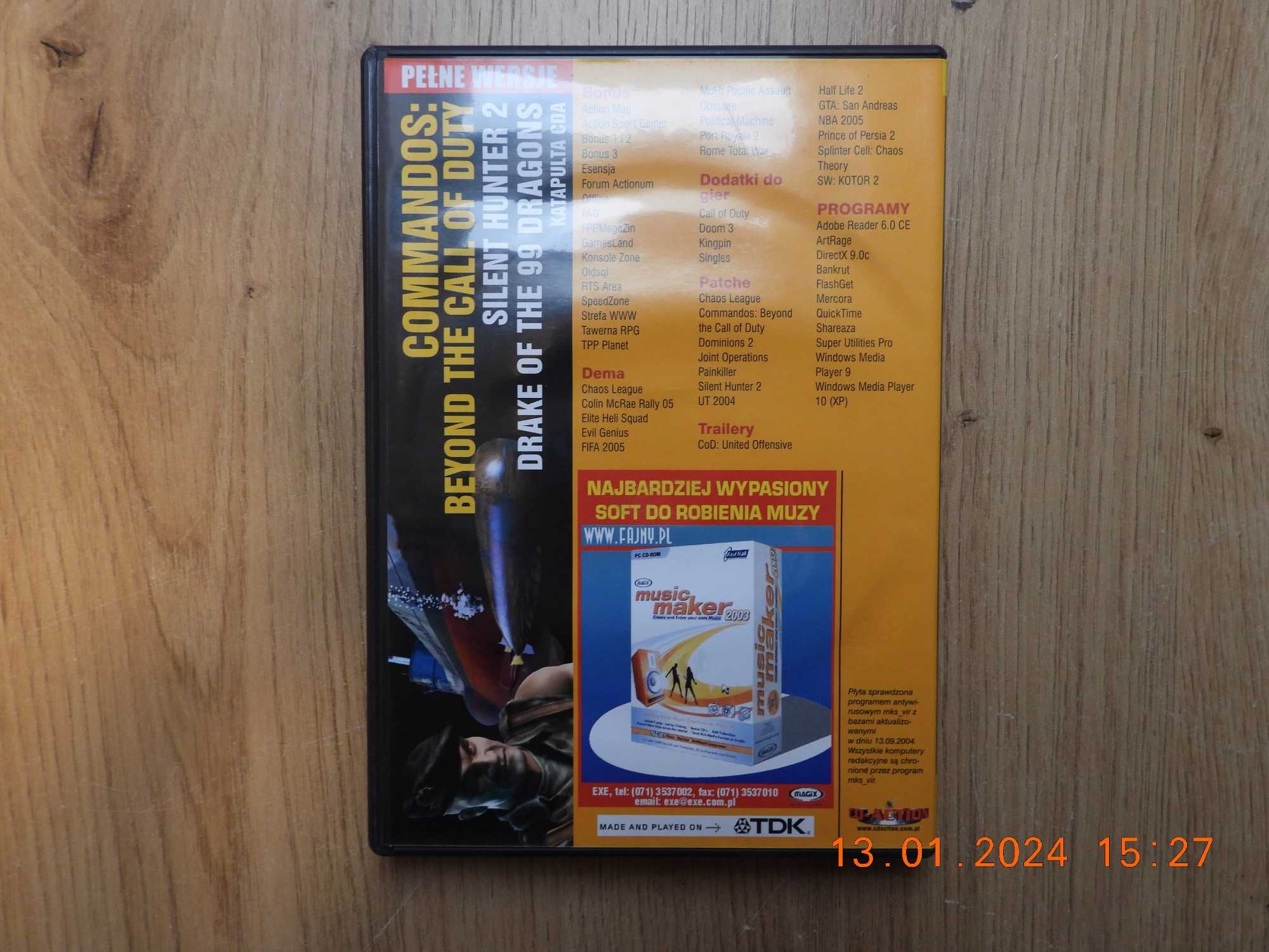 Commandos + Silent Hunter2 + Drake of the 99 Dragons - DVD PC   -PL