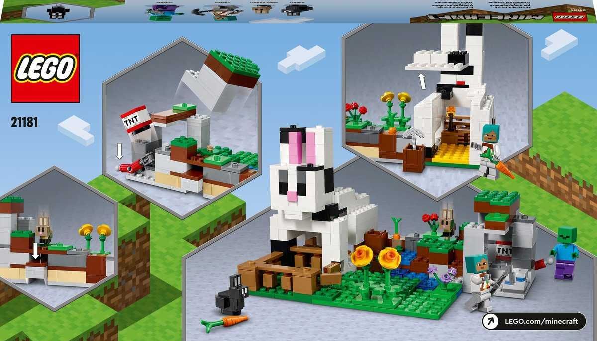 LEGO MINECRAFT 21181 Królicza farma