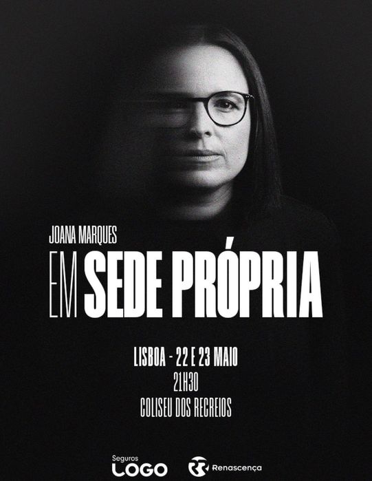 2 Bilhetes Joana Marques, Em Sede Própria - Lisboa 22 Maio
