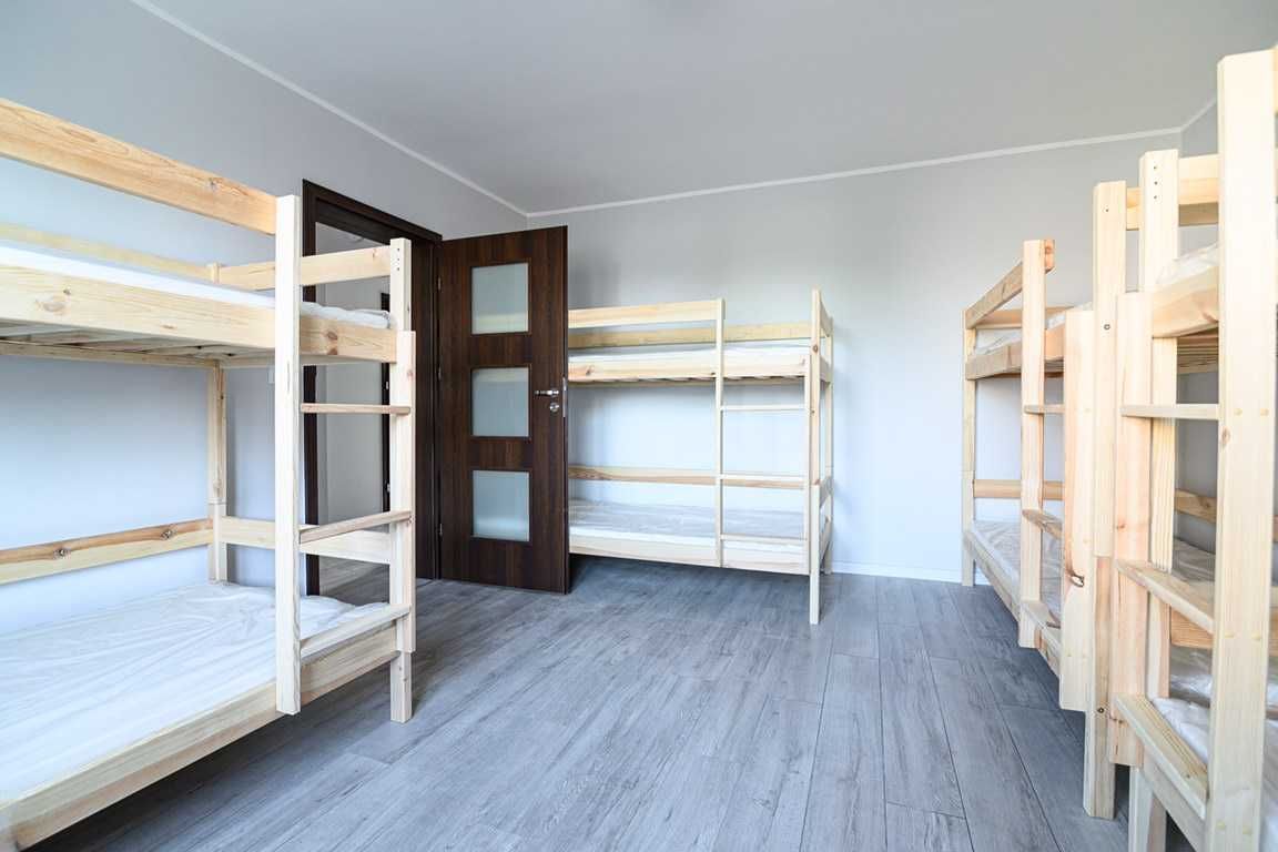 Łóżko piętrowe HIT 80x200 z materacami komplet łóżka drewniane