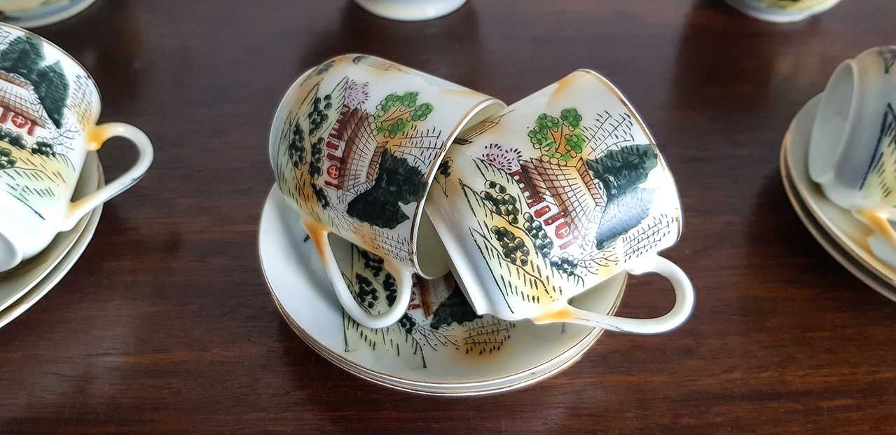 Serviço de café em porcelana chinesa