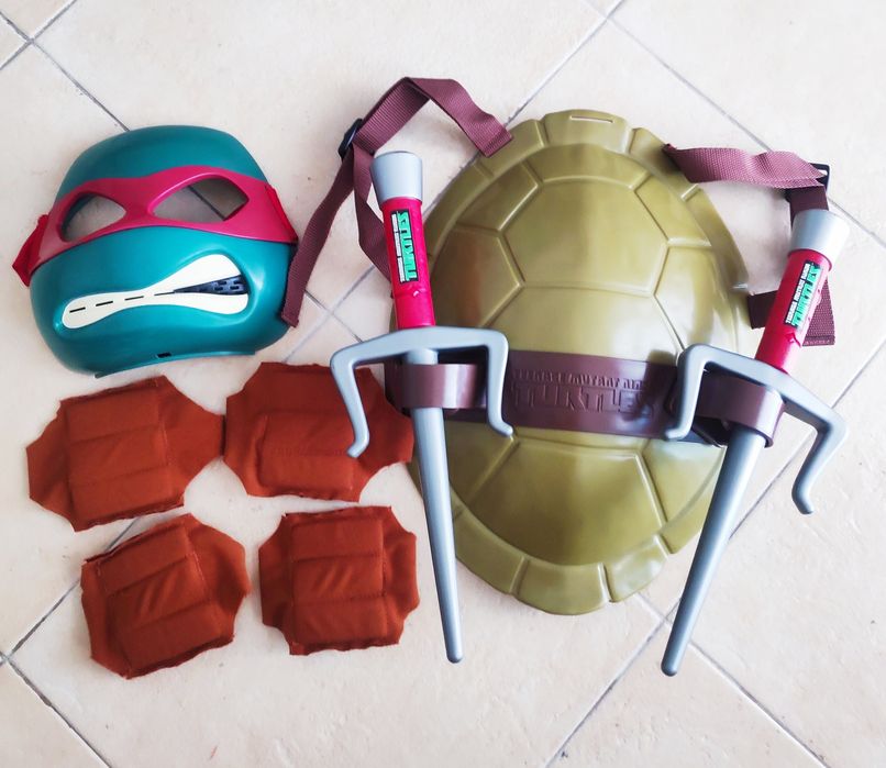 Máscara completa "Rafael" - Tartarugas Ninja - NOVA