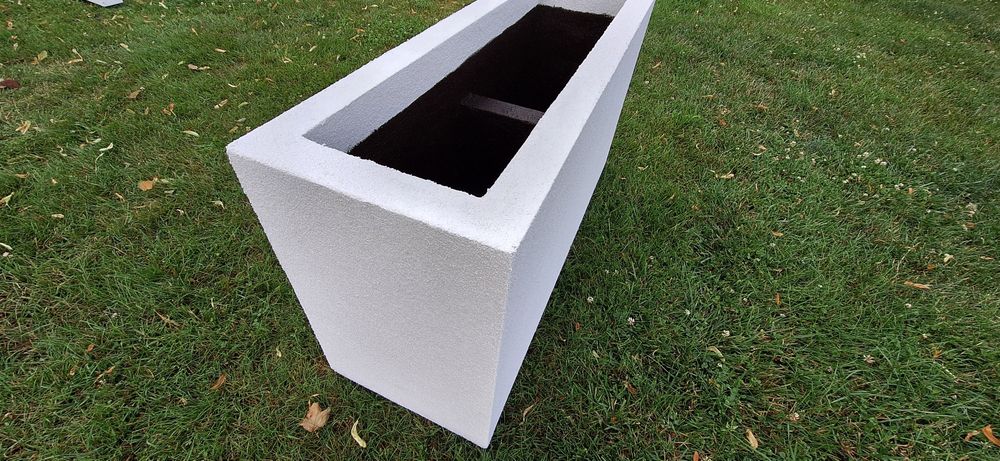 Termo donice ogrodowe tarasowe doniczka styropianowa100x35x55