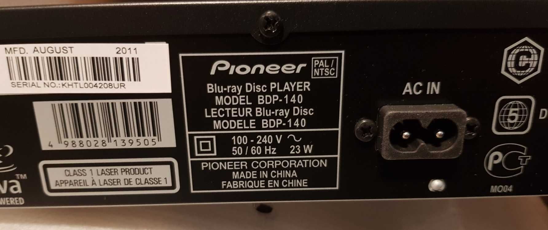 3D Blu-Ray плеер  Pioneer BDP-140