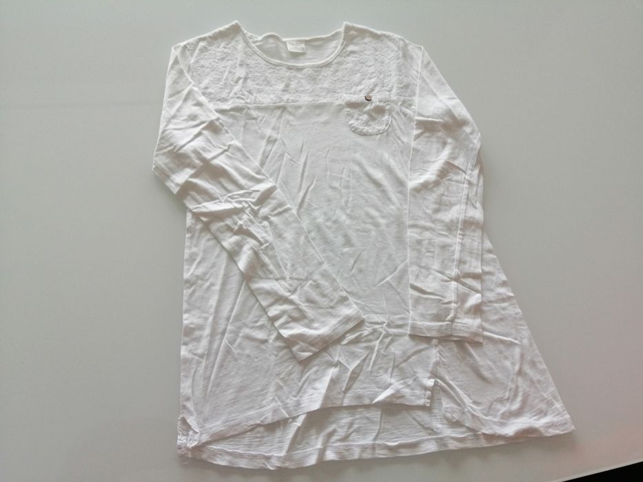 Camisola de manga comprida branca