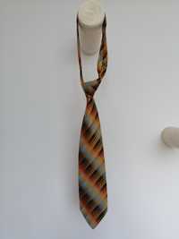 Krawat w kolorowe paski