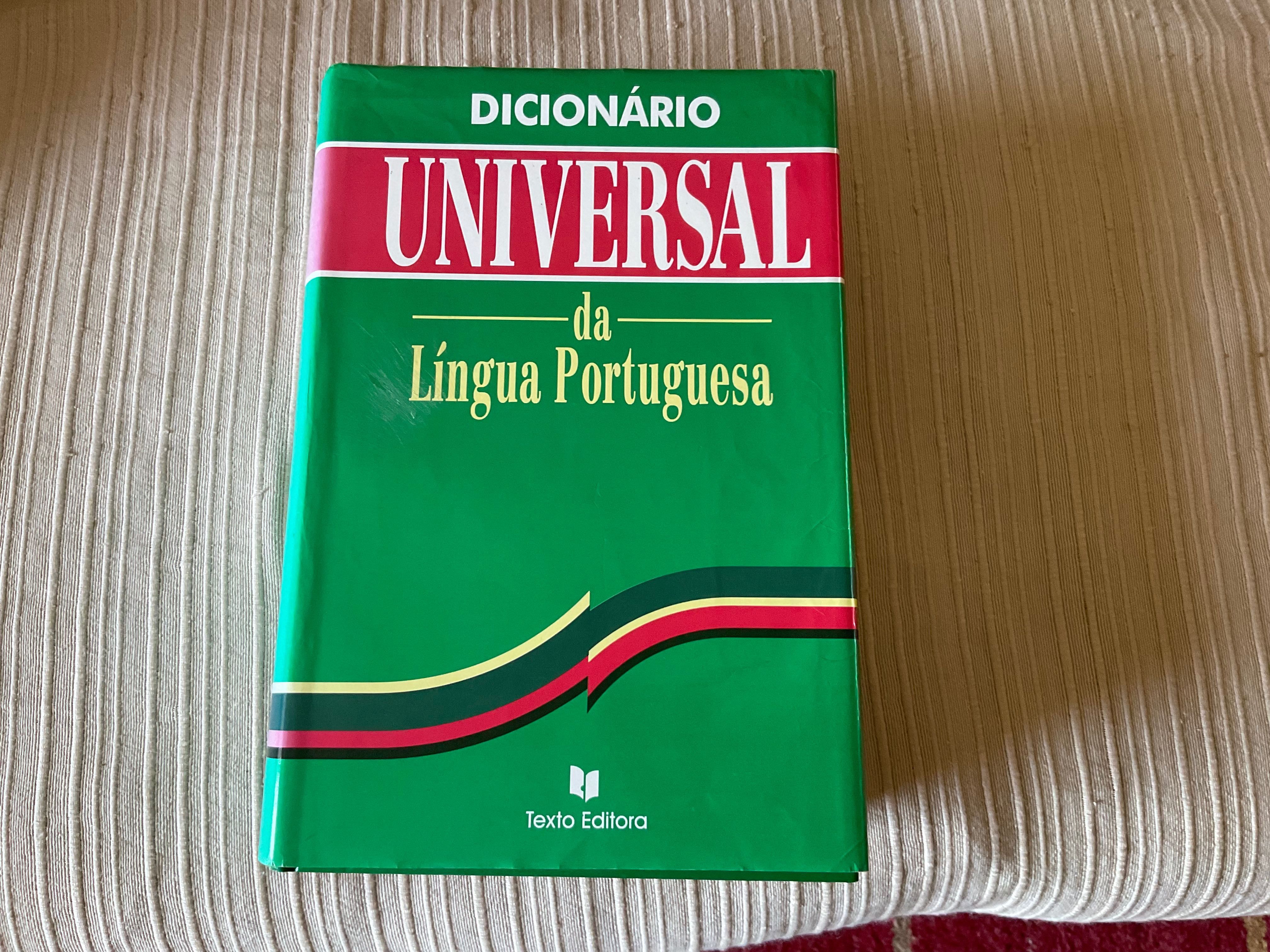Caderno, dicionário, gramática português contemporâneo