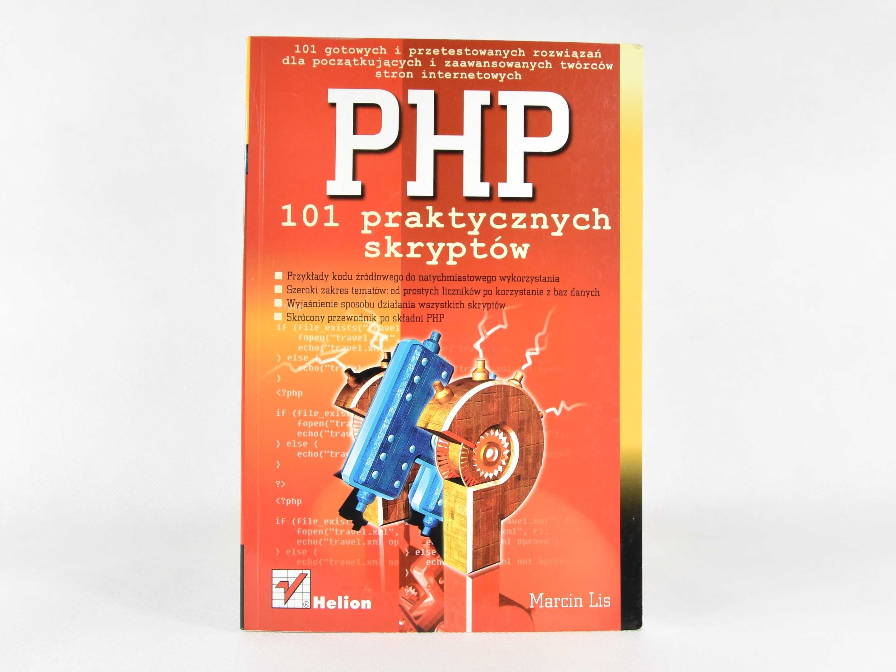 Książka "PHP. 101 praktycznych skryptów" Marcin Lis