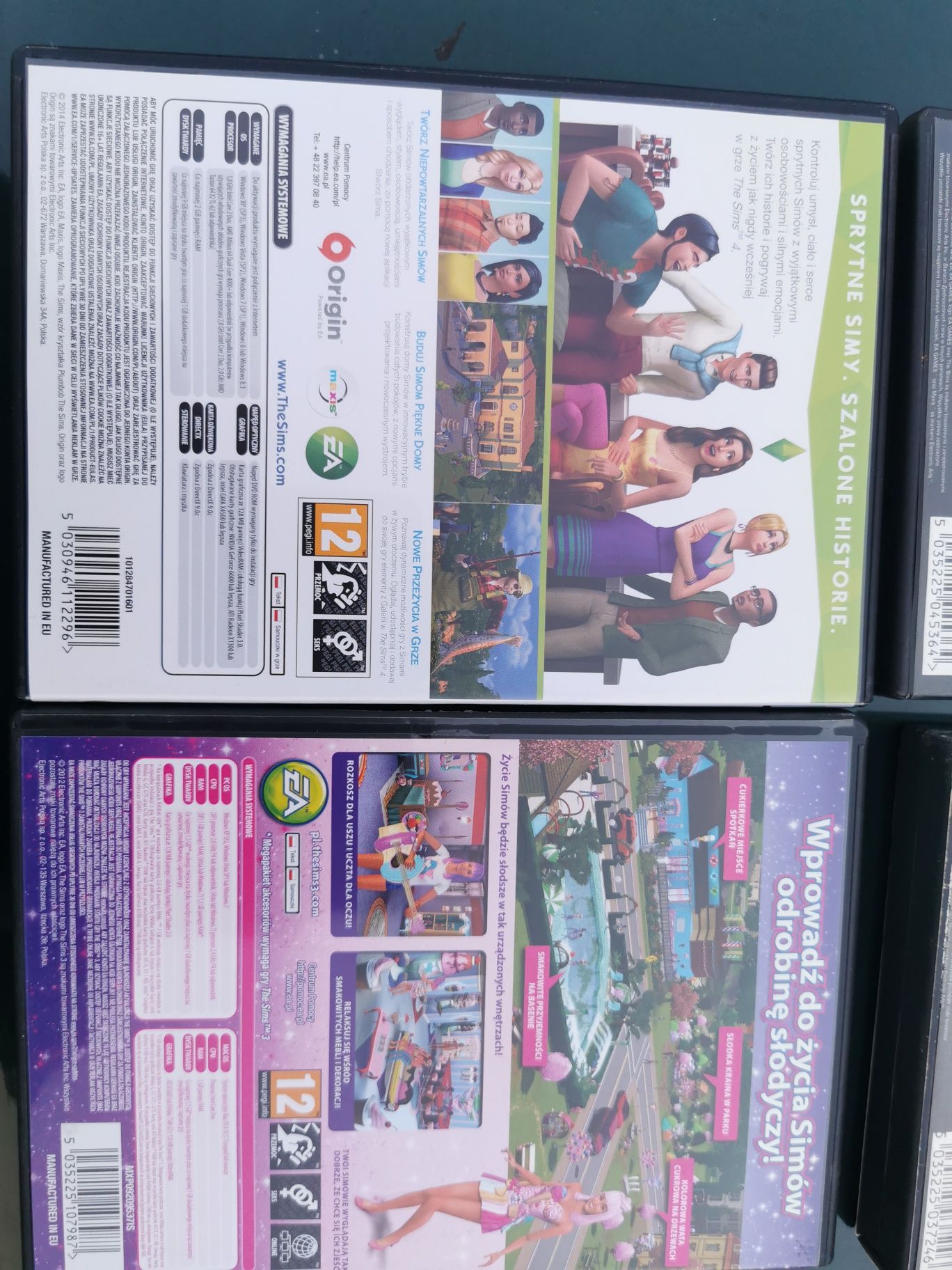 SIMSY kolekcja na PC 4 sztuki