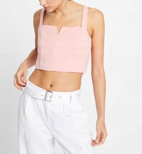 B.P.C krótki top gorsetowy różowy ^40