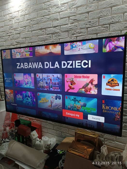 Telewizor 65 cali smart tv YouTube Netflix