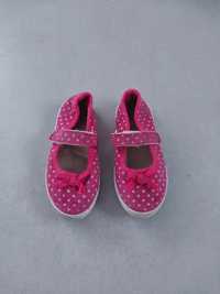 Różowe buty buciki baletki balerinki pantofle pantofelki kapcie 24 roz