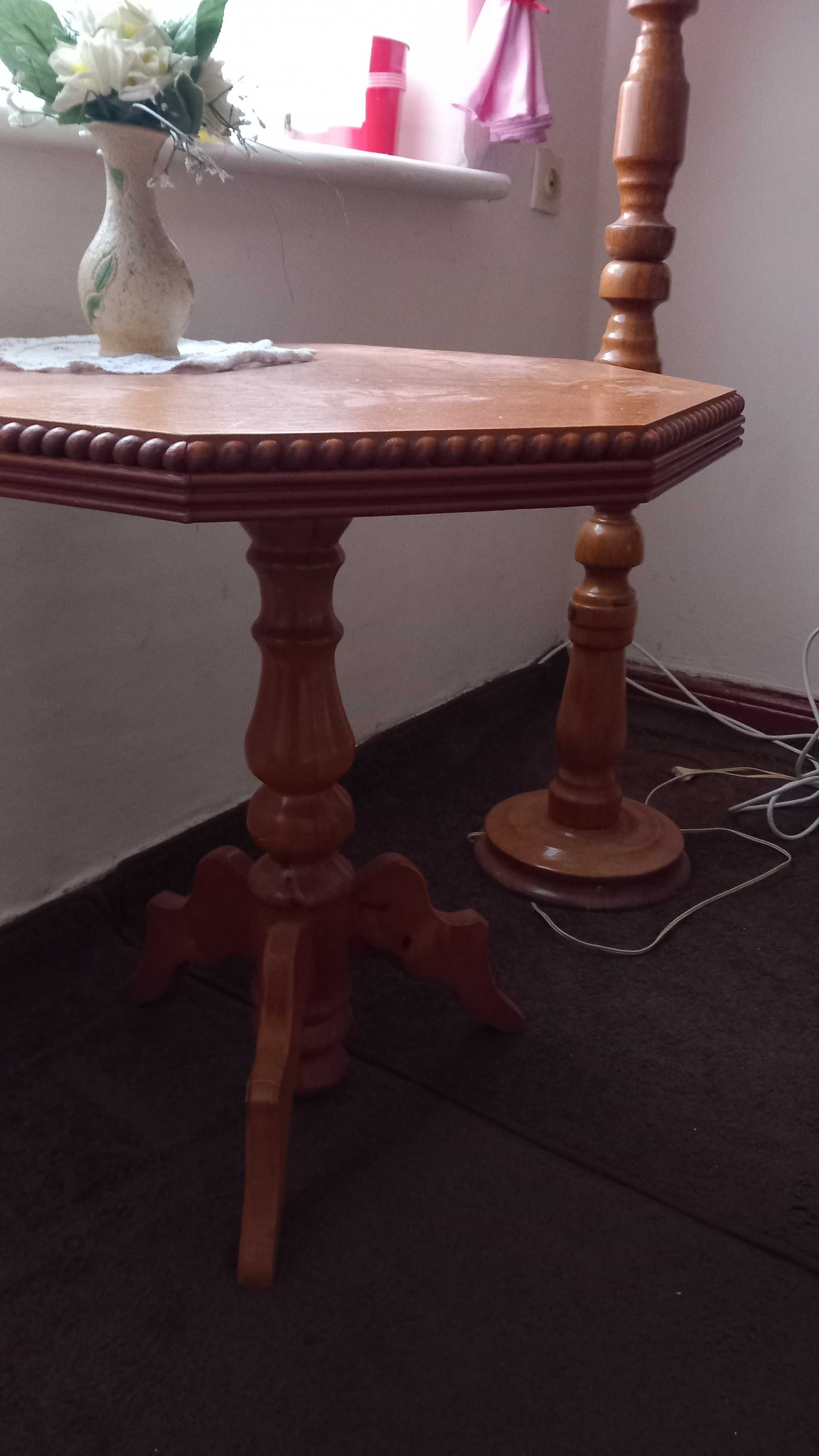 Lampa vintage,PRL drewniane-stojące,wiszące.