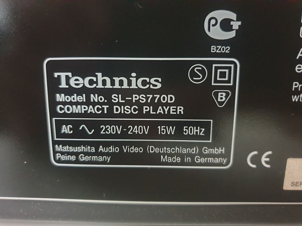 Technics SL-PS770D CDP odtwarzacz płyt CD+oryginalny pilot bdb stan