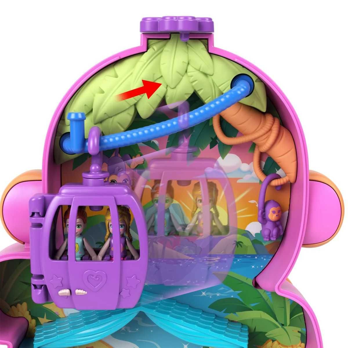 Nowa Mattel Polly Pocket Adventures in Rio Monkey Baby Prezent Dziecka