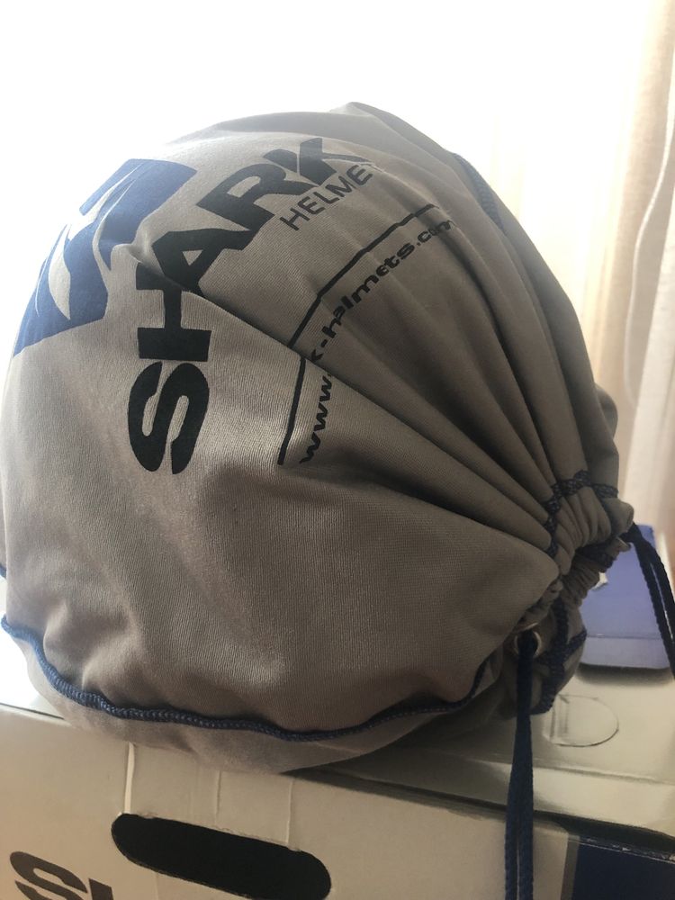 Capacete Moto Shark Raw Branco tamanho M
