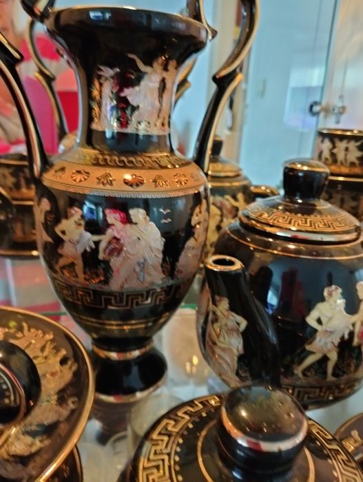 Serwis grecki że złocony