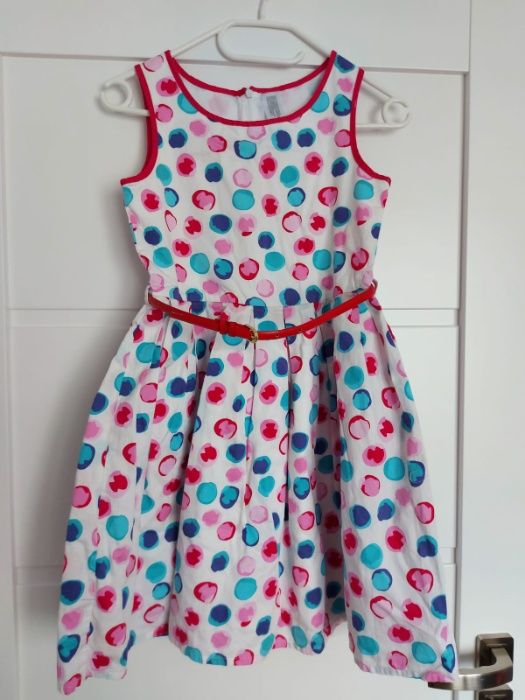 Śliczna sukienka kolorowa - 152- WARTO!!!