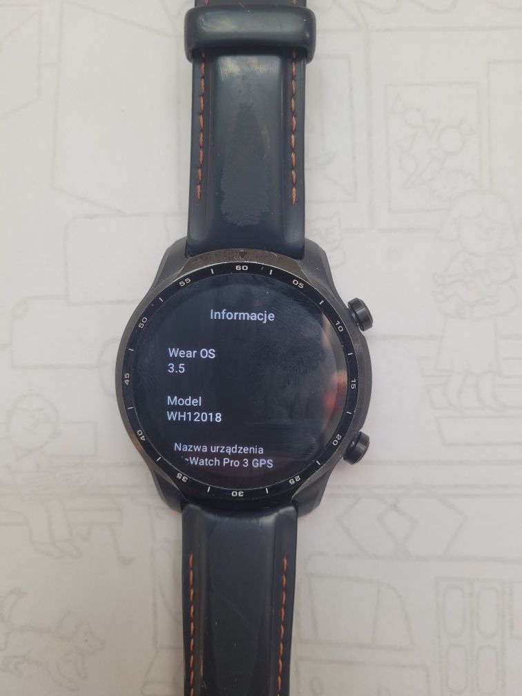 Zegarek z wearos google mobvoi tic watch pro gps