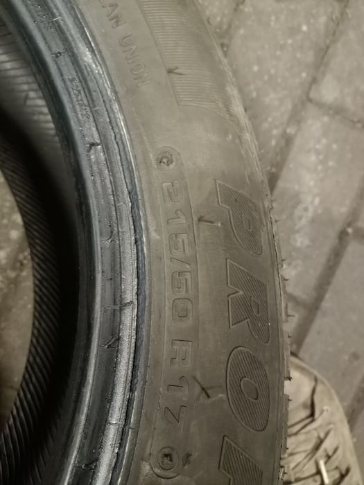 Opony całoroczne 215/50 R17 bieżnik ok 7mm  2022r
