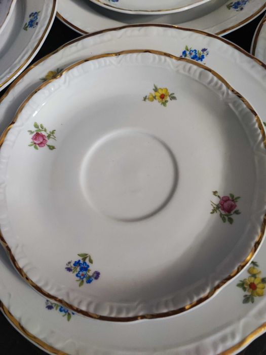 Zestaw sniadaniowy rumuńska porcelana Apulum