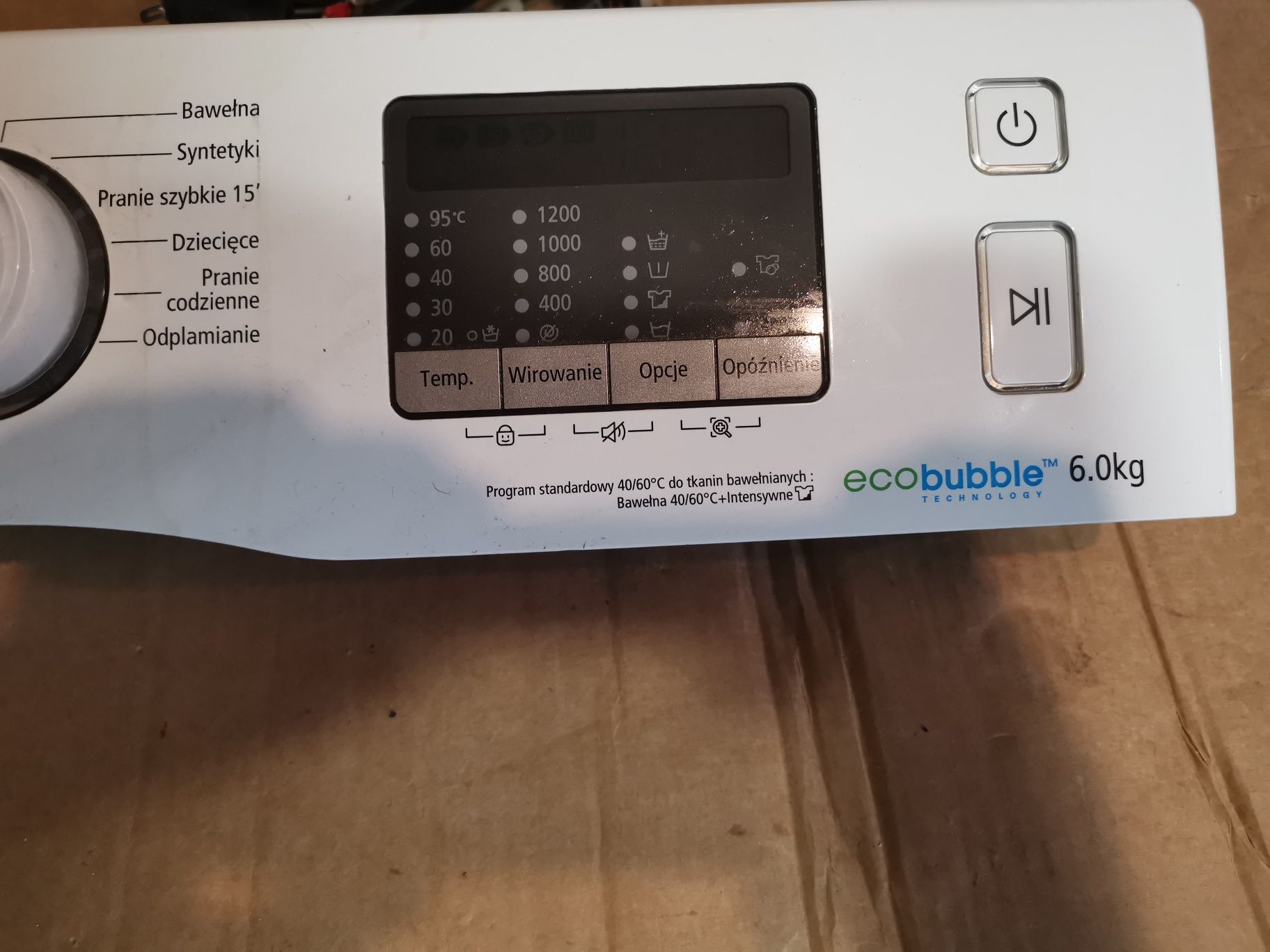 Moduł sterowania programator pralki Samsung Ecobubble z wiązką
