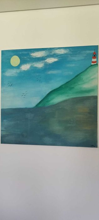 Tela de Pintura Artística O Farol