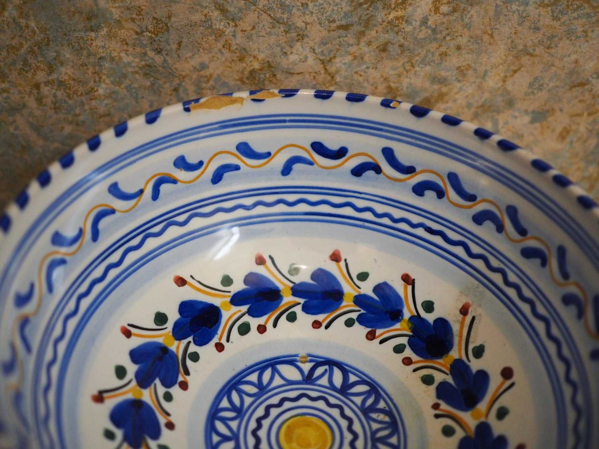 Ceramiczny talerz, miska na tapas z Hiszpanii. Handmade. Lata 60.