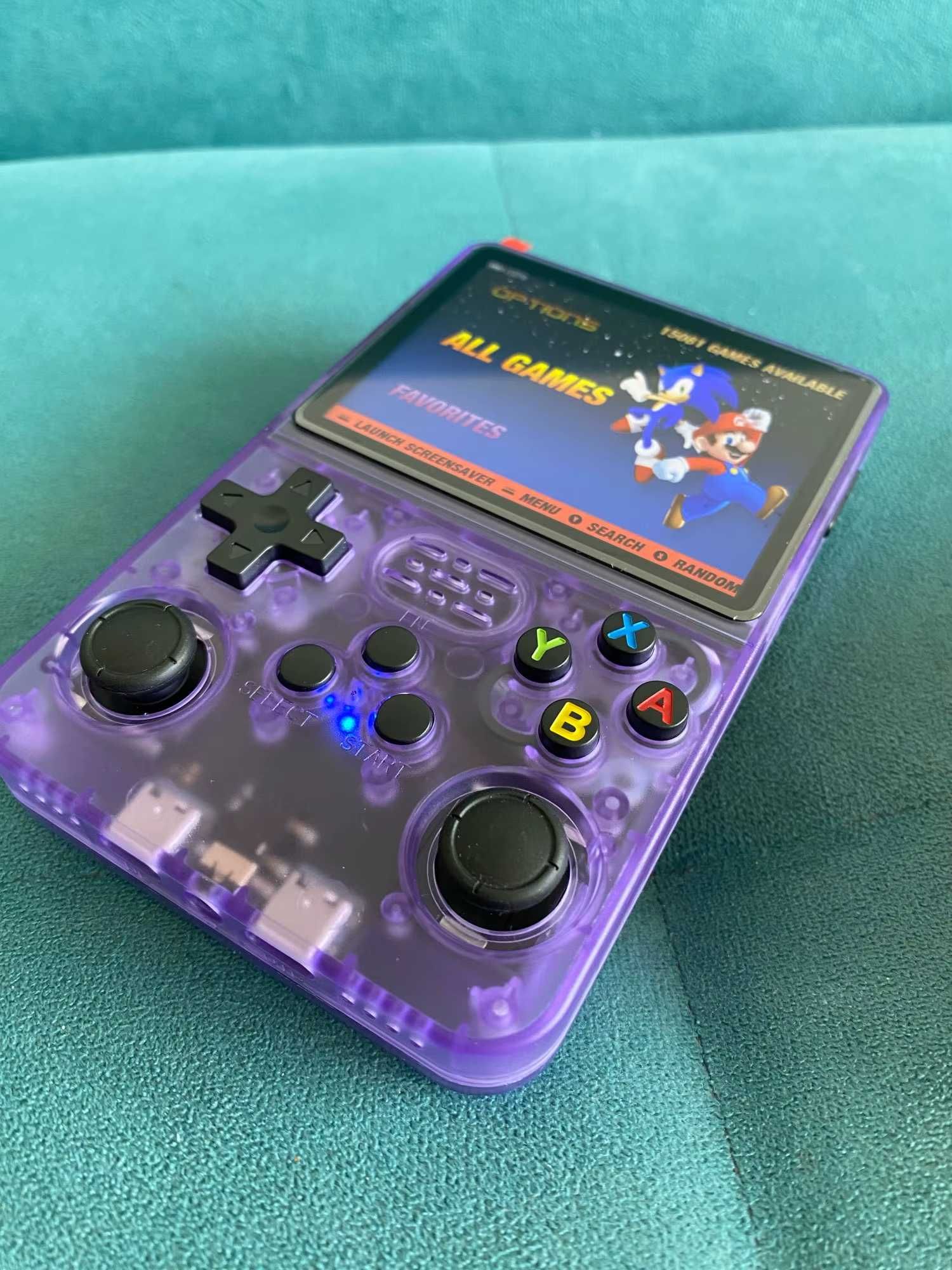 R36S Retro Console de videogame 64gb sistema linux 10000 jogos