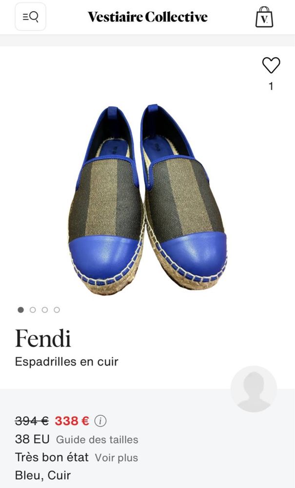 Fendi еспадрильї оригінал