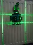 Poziomica laserowa laser krzyżowy 3D samopoziomuj , 16 liniowy ZIELONY