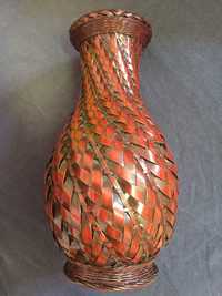 Jarro jarra porcelana China antigo revestido a bambu lacado