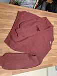 Sweter Destination 146/152 bordowy