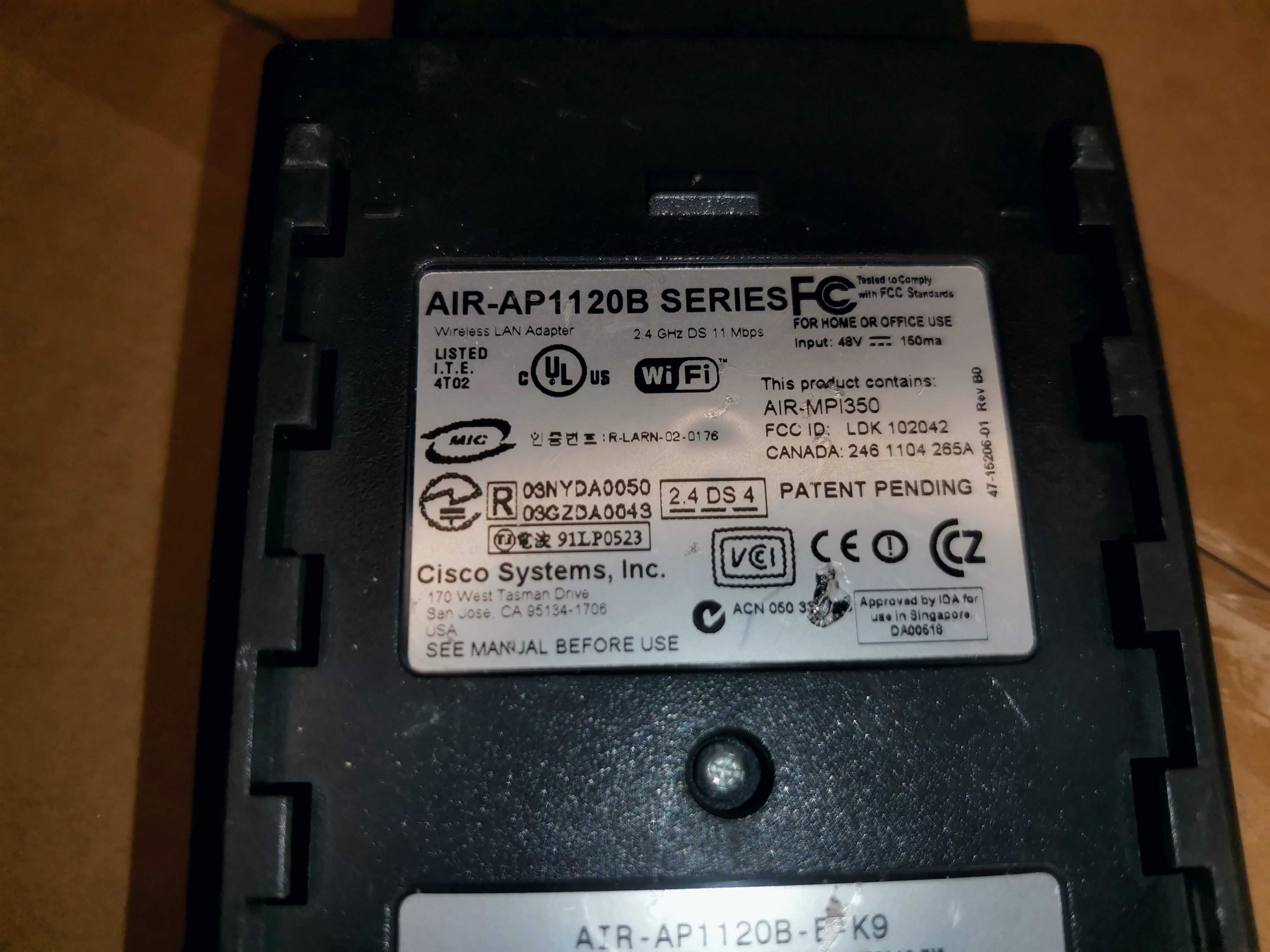 Точка доступа Cisco AIR-AP1120B только точка без блока под ремонт